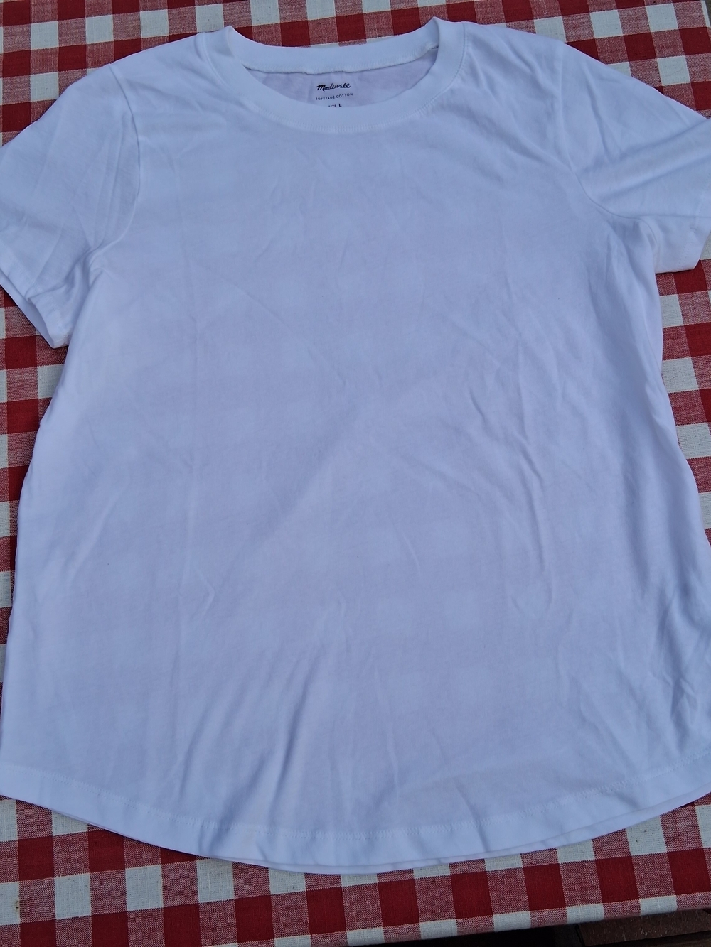 Madewell White Softfade Cotton Tee